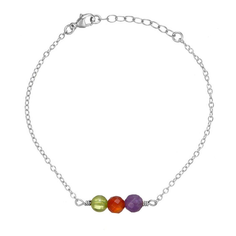 Silver Birthstone Bracelet - Lulu + Belle Jewellery