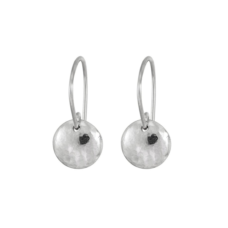 Silver Dome Drop Earrings - Lulu + Belle Jewellery