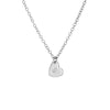 Silver heart initial necklace - Lulu + Belle Jewellery