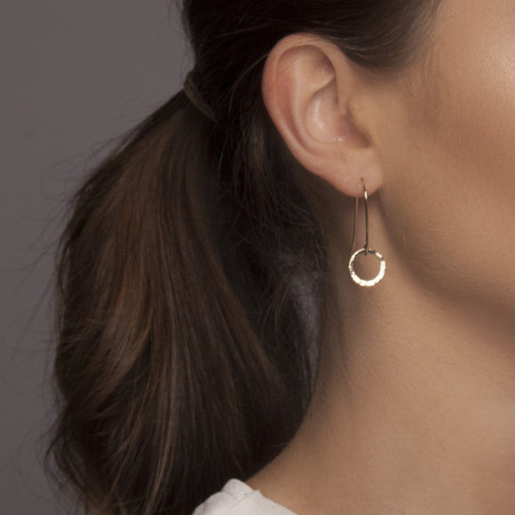 Silver Karma Drop Earrings - Lulu + Belle Jewellery
