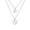 Silver Layered Initial Necklace Set - Lulu + Belle Jewellery