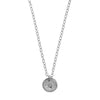 Silver Layered Necklace with Disc and Karma - Lulu + Belle Jewellery