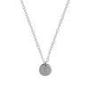 Silver Layered Necklace with Disc and Karma - Lulu + Belle Jewellery