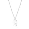 Silver oval star sign necklace - Lulu + Belle Jewellery
