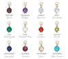 Simple birthstone chain silver - Lulu + Belle Jewellery