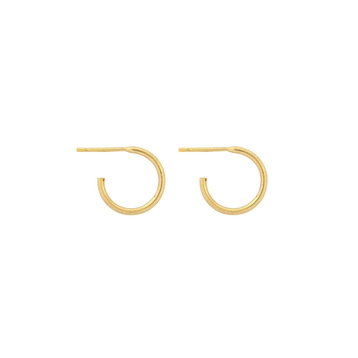 Slim Dainty Gold Hoops - Lulu + Belle Jewellery