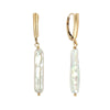 SOPHIA Biwa Drop Pearl Earrings Gold or Silver - Lulu + Belle Jewellery