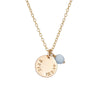 Stamped Edge Personalised Necklace Gold - Lulu + Belle Jewellery