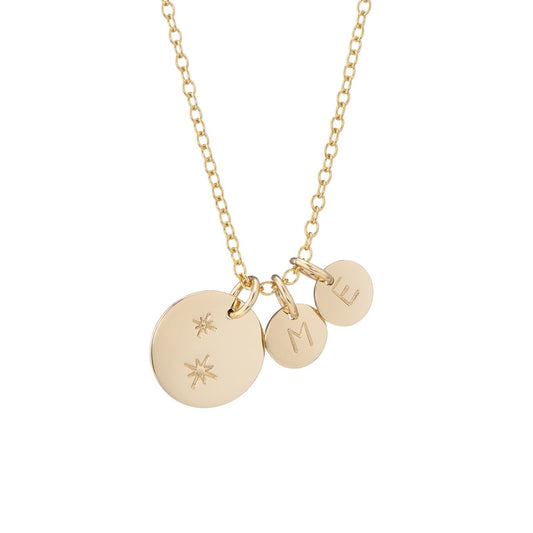 Star family necklace gold - Lulu + Belle Jewellery