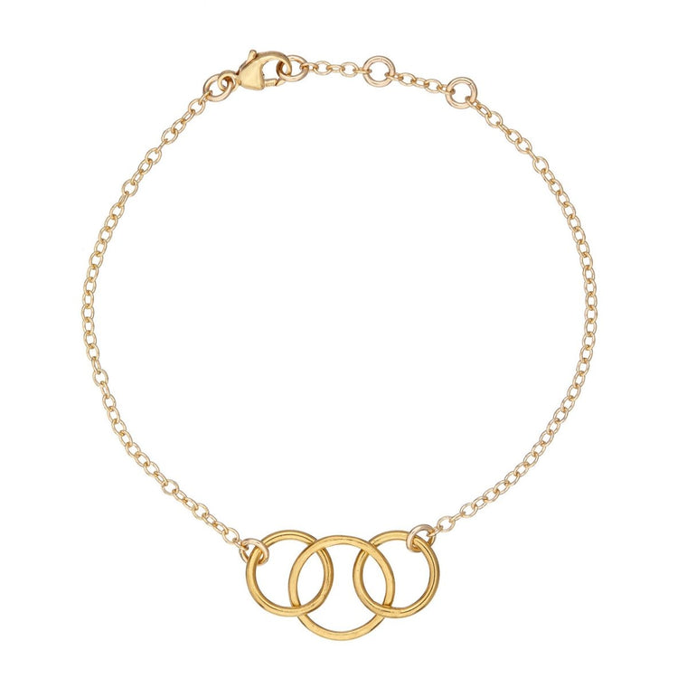 The three of us gold bracelet - Lulu + Belle Jewellery