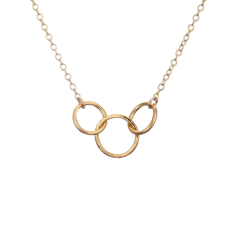 Sterling Silver Interlocking Circles Necklace | Buy Online | Free and Fast  UK Insured Delivery