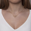 'The three of us' interlocking circles necklace gold - Lulu + Belle Jewellery