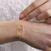 'Together' Interlocking Circles Bracelet Gold - Lulu + Belle Jewellery