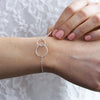 'Together' Interlocking Circles Bracelet Silver - Lulu + Belle Jewellery