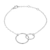 'Together' Interlocking Circles Bracelet Silver - Lulu + Belle Jewellery