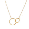 'Together' Interlocking Circles Necklace Gold - Lulu + Belle Jewellery