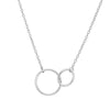 'Together' interlocking circles necklace silver - Lulu + Belle Jewellery