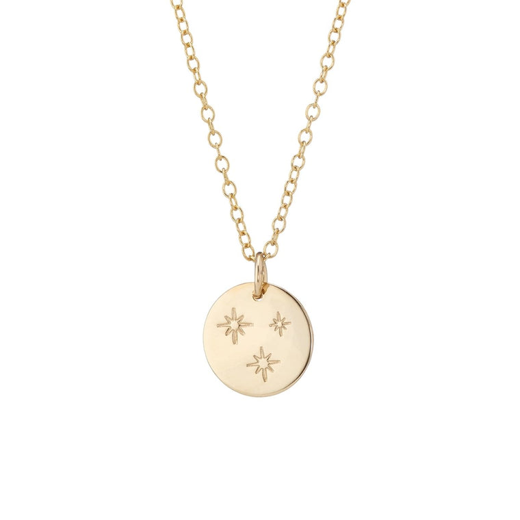 Trio of stars pendant gold - Lulu + Belle Jewellery