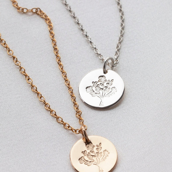 WildFlower Necklace Gold - Lulu + Belle Jewellery